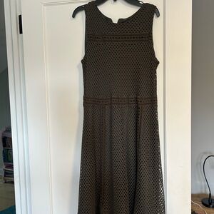 Alfani Olive Sleeveless Midi Dress